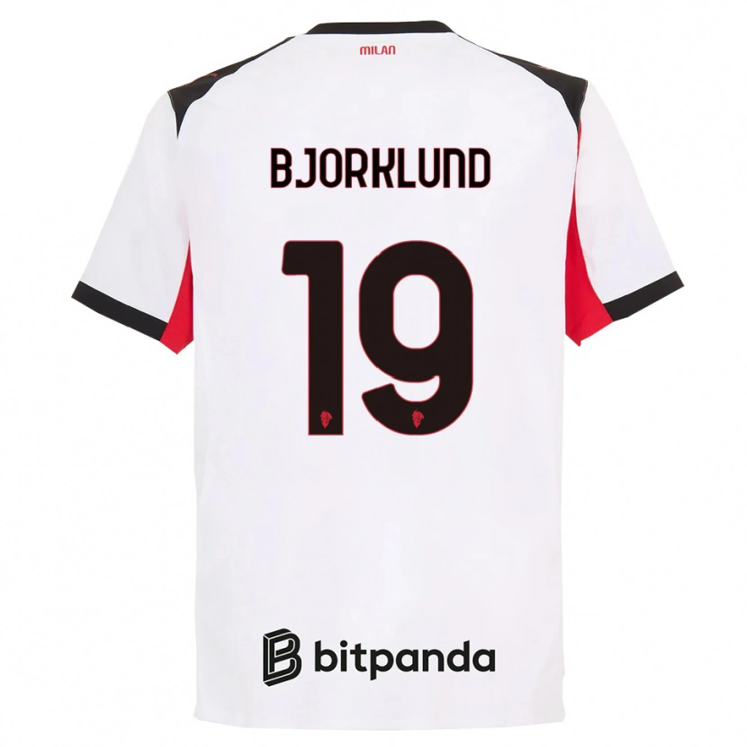 Danxen Herren Lukas Bjorklund #19 Weiß Schwarz Auswärtstrikot Trikot 2025/26 T-Shirt