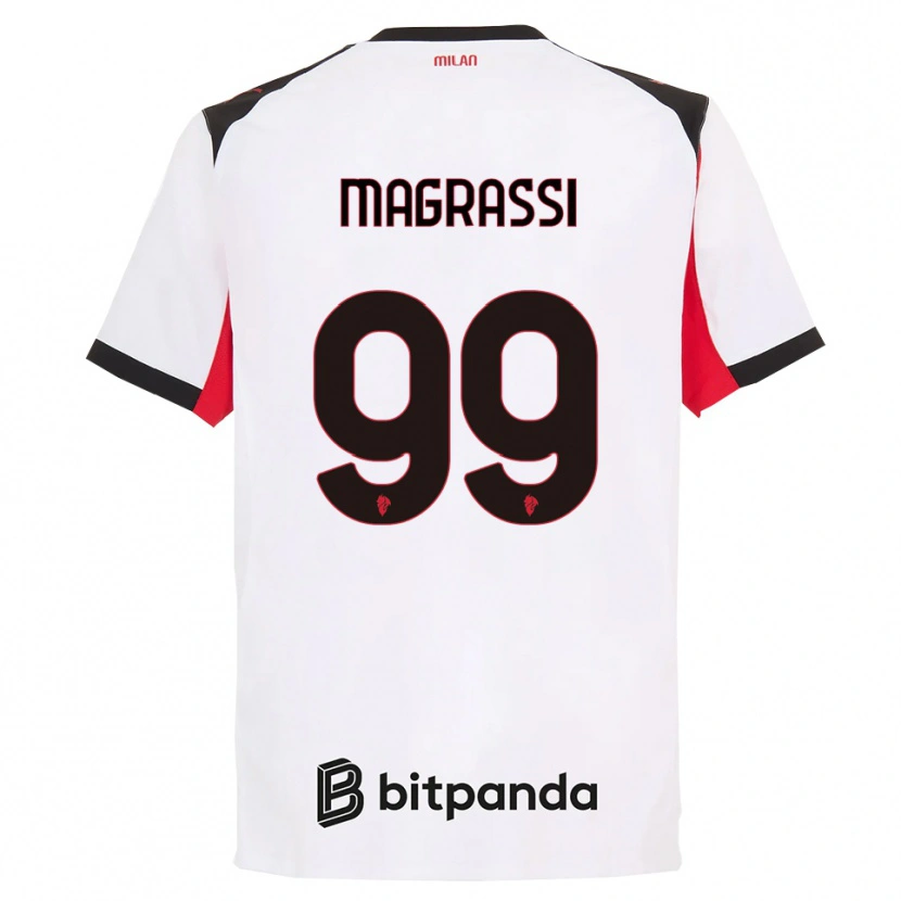 Danxen Herren Andrea Magrassi #99 Weiß Schwarz Auswärtstrikot Trikot 2025/26 T-Shirt