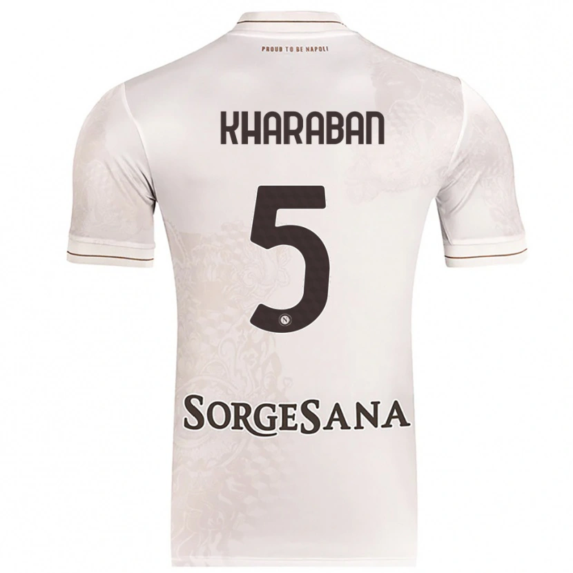 Danxen Herren Vitaliy Kharban #5 Champagner Braun Auswärtstrikot Trikot 2025/26 T-Shirt
