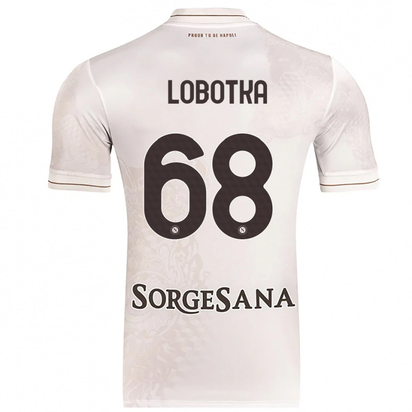 Danxen Herren Stanislav Lobotka #68 Champagner Braun Auswärtstrikot Trikot 2025/26 T-Shirt
