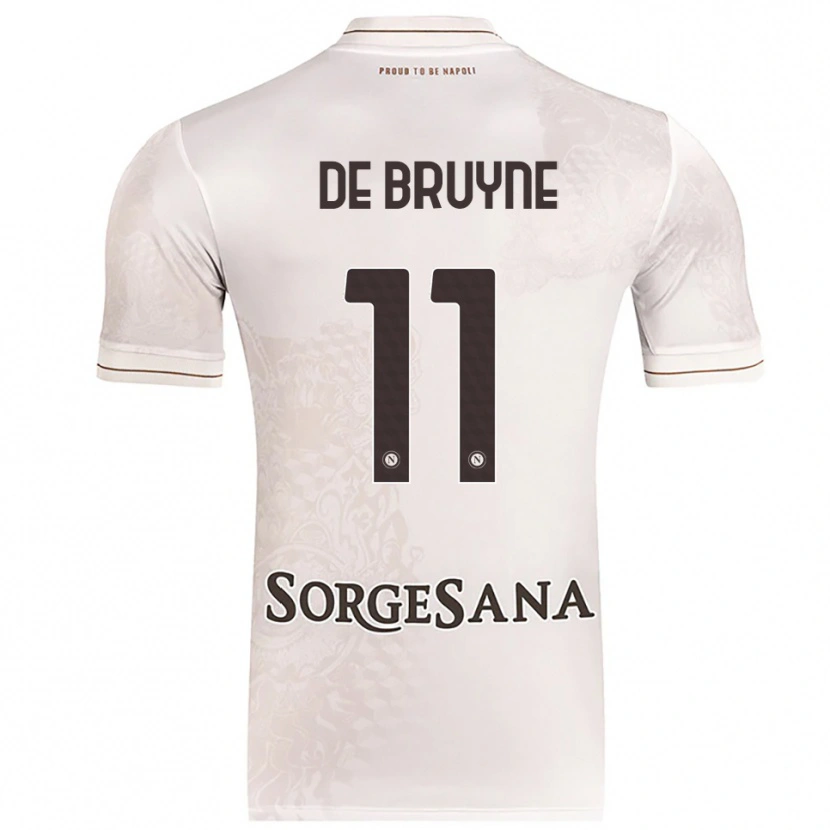 Danxen Herren Kevin De Bruyne #11 Champagner Braun Auswärtstrikot Trikot 2025/26 T-Shirt
