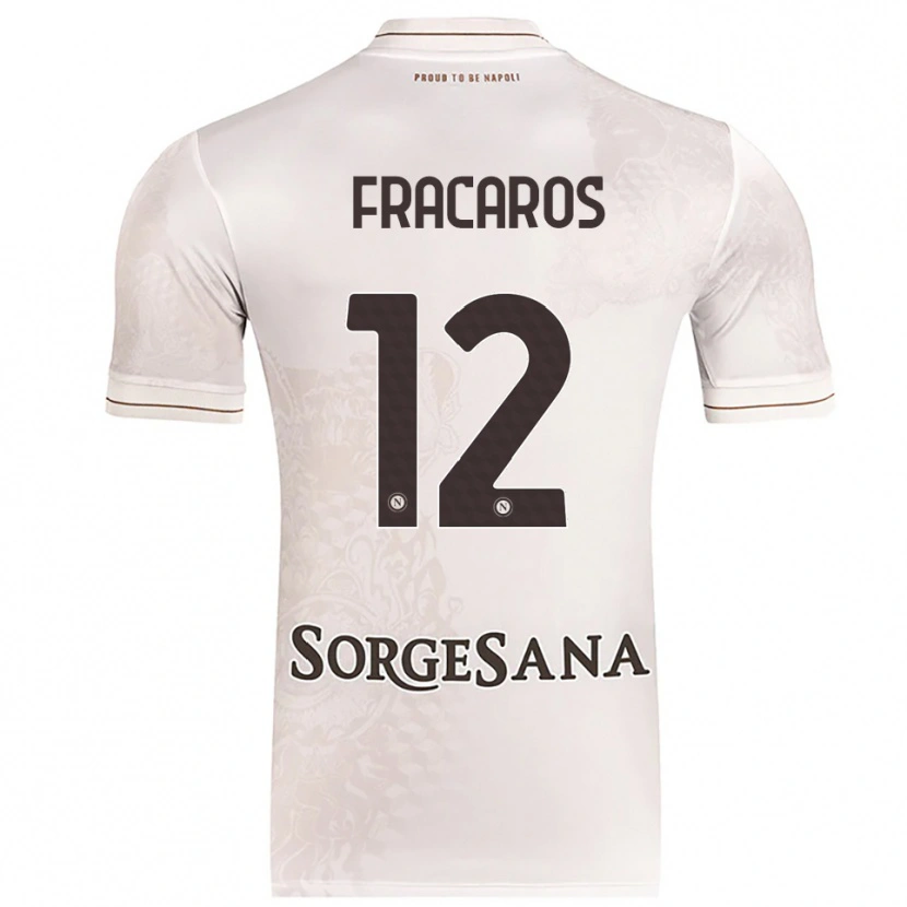Danxen Herren Caterina Fracaros #12 Champagner Braun Auswärtstrikot Trikot 2025/26 T-Shirt