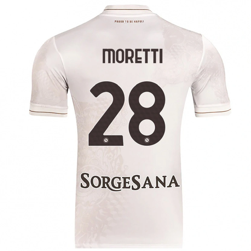 Danxen Herren Ginevra Moretti #28 Champagner Braun Auswärtstrikot Trikot 2025/26 T-Shirt