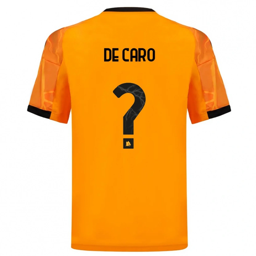 Danxen Herren Lorenzo De Caro #0 Orange Schwarz Auswärtstrikot Trikot 2025/26 T-Shirt