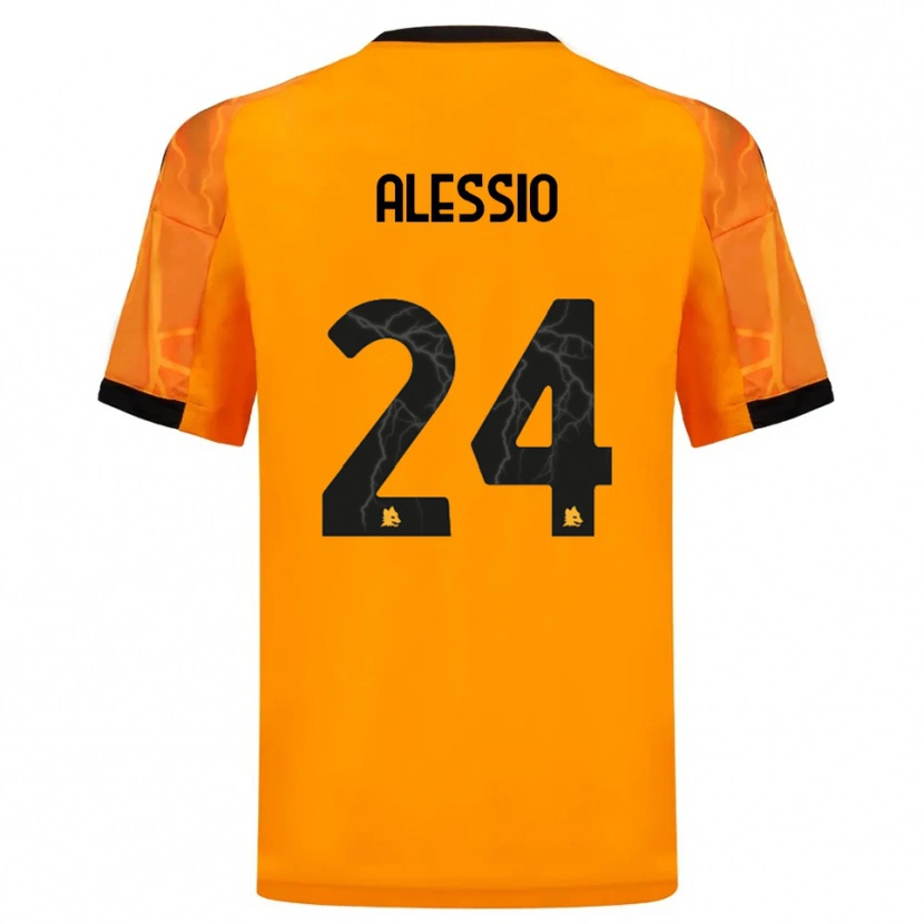 Danxen Herren Filippo Alessio #24 Orange Schwarz Auswärtstrikot Trikot 2025/26 T-Shirt