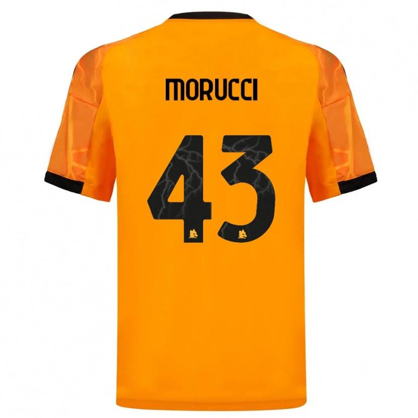 Danxen Herren Edoardo Morucci #43 Orange Schwarz Auswärtstrikot Trikot 2025/26 T-Shirt
