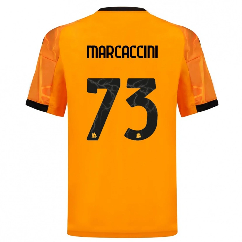 Danxen Herren Alessio Marcaccini #73 Orange Schwarz Auswärtstrikot Trikot 2025/26 T-Shirt