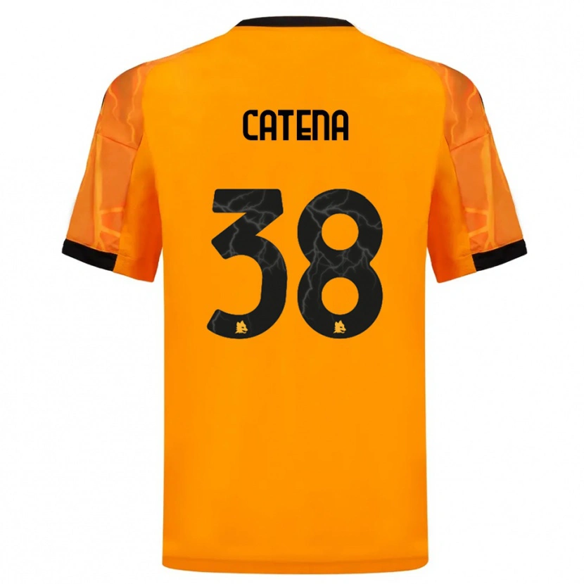Danxen Herren Giada Catena #38 Orange Schwarz Auswärtstrikot Trikot 2025/26 T-Shirt