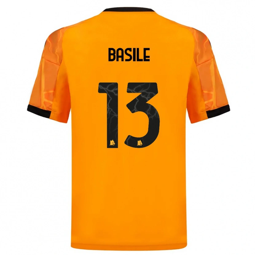 Danxen Herren Filippo Basile #13 Orange Schwarz Auswärtstrikot Trikot 2025/26 T-Shirt