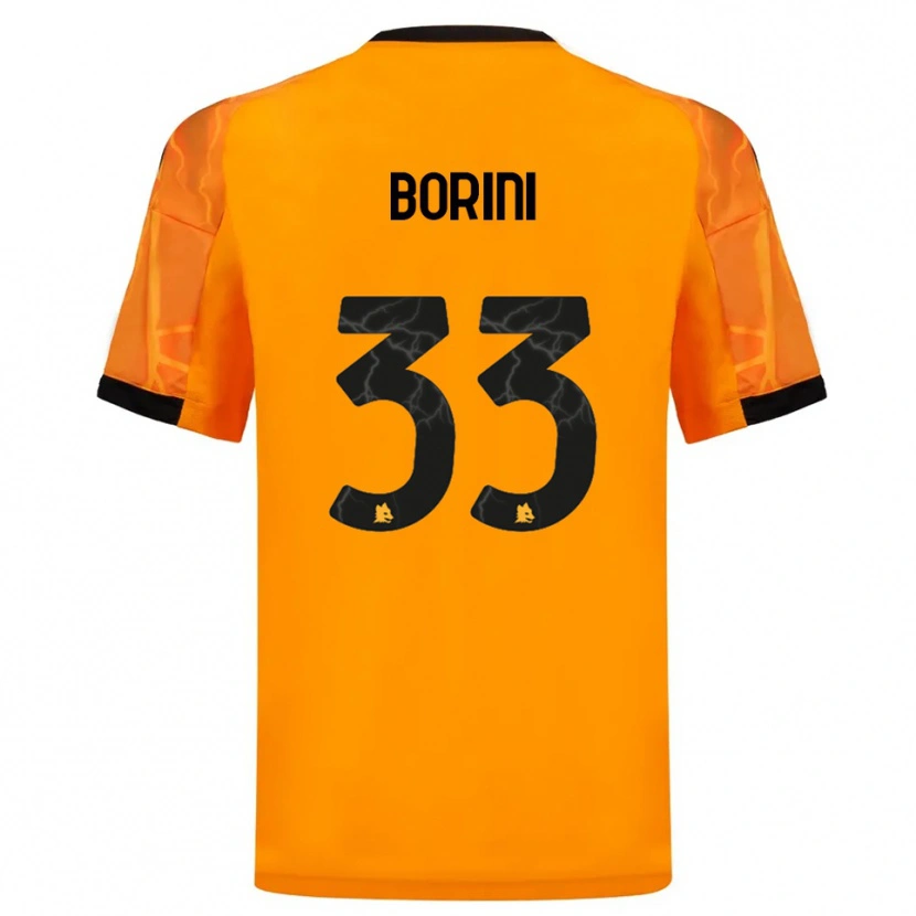 Danxen Herren Joyce Borini #33 Orange Schwarz Auswärtstrikot Trikot 2025/26 T-Shirt