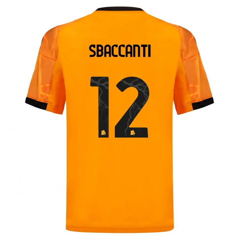 Danxen Herren Christian Sbaccanti #12 Orange Schwarz Auswärtstrikot Trikot 2025/26 T-Shirt