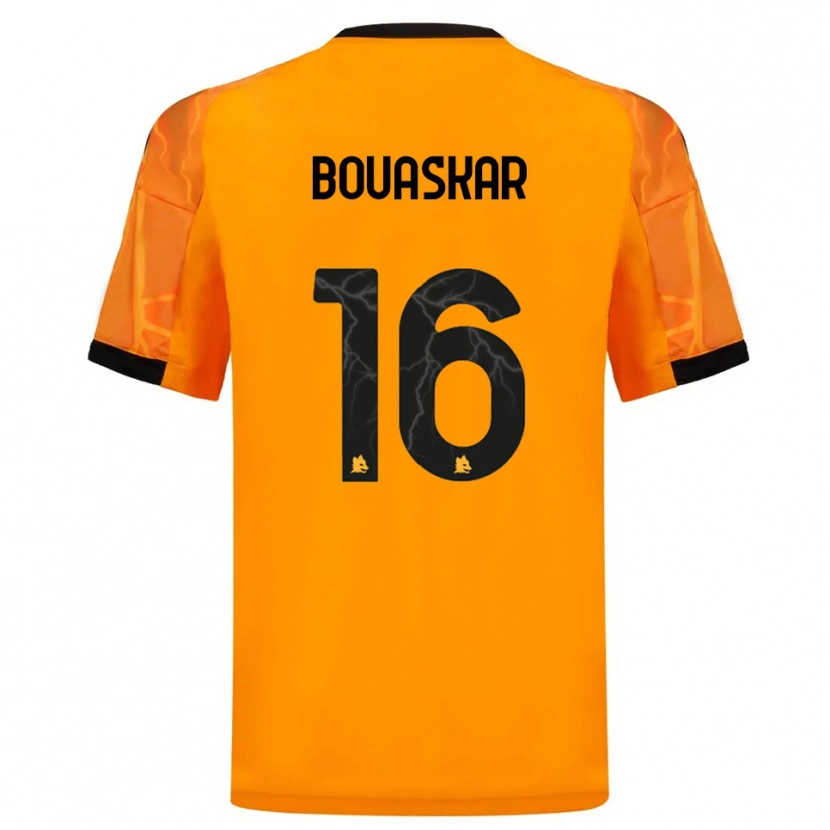 Danxen Herren Slim Bouaskar #16 Orange Schwarz Auswärtstrikot Trikot 2025/26 T-Shirt