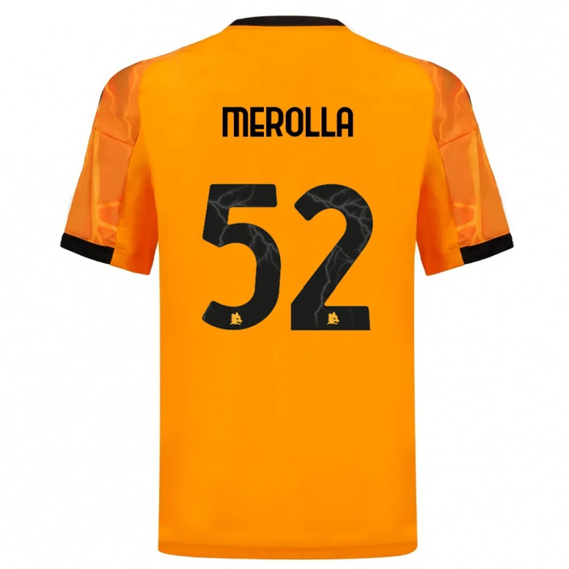 Danxen Herren Liliana Merolla #52 Orange Schwarz Auswärtstrikot Trikot 2025/26 T-Shirt