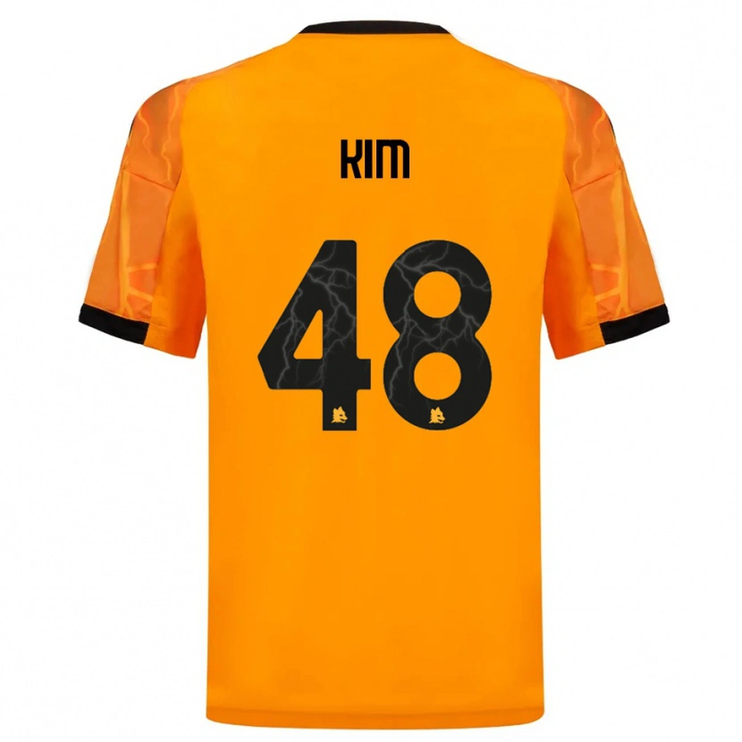 Danxen Herren Shin-Ji Kim #48 Orange Schwarz Auswärtstrikot Trikot 2025/26 T-Shirt