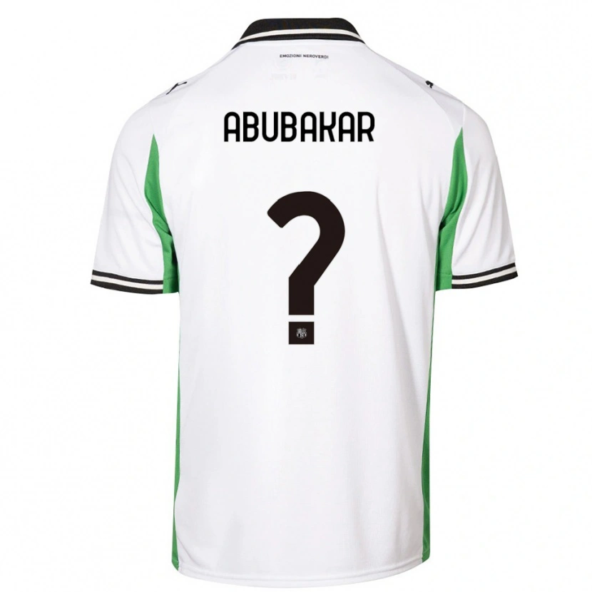 Danxen Herren Salim Abubakar #0 Weiß Grün Schwarz Auswärtstrikot Trikot 2025/26 T-Shirt
