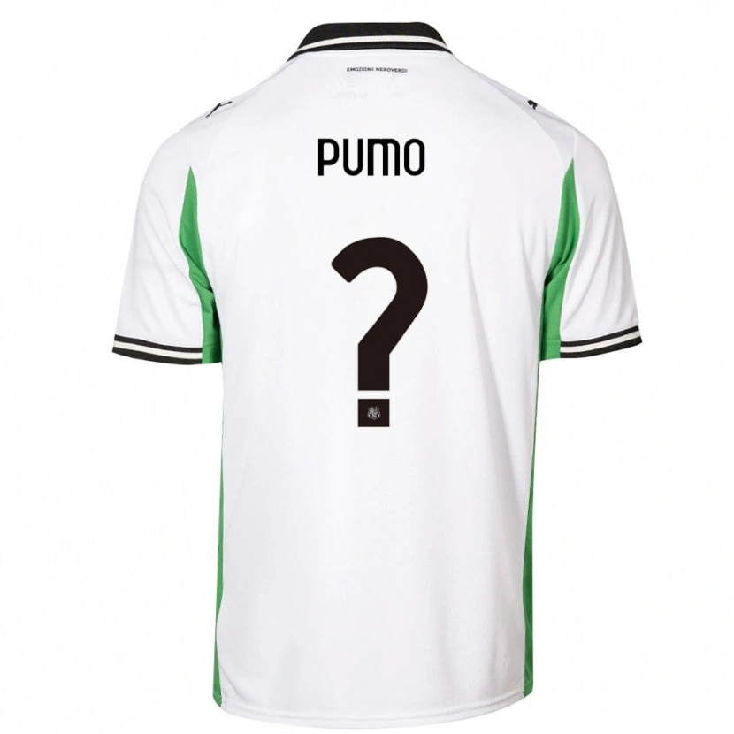 Danxen Herren Samuele Pumo #0 Weiß Grün Schwarz Auswärtstrikot Trikot 2025/26 T-Shirt