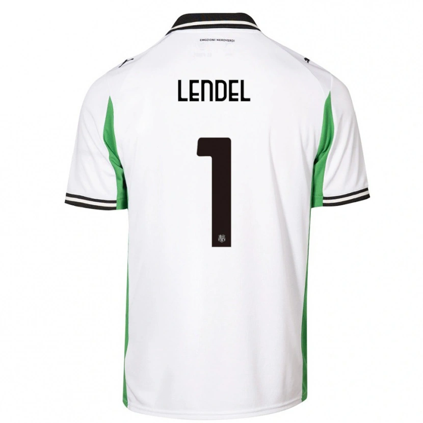 Danxen Herren Davide Lendel #1 Weiß Grün Schwarz Auswärtstrikot Trikot 2025/26 T-Shirt