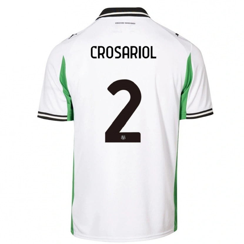 Danxen Herren Daniel Crosariol #2 Weiß Grün Schwarz Auswärtstrikot Trikot 2025/26 T-Shirt