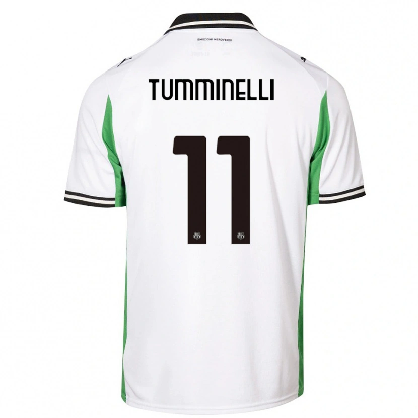 Danxen Herren Daniel Tumminelli #11 Weiß Grün Schwarz Auswärtstrikot Trikot 2025/26 T-Shirt