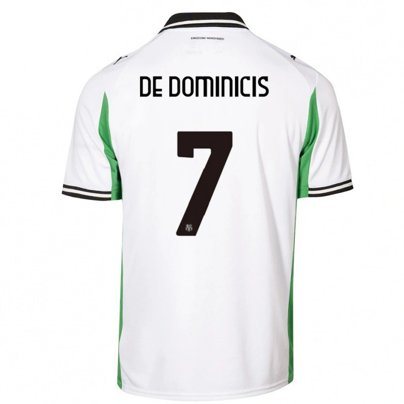 Danxen Herren Diego De Dominicis #7 Weiß Grün Schwarz Auswärtstrikot Trikot 2025/26 T-Shirt