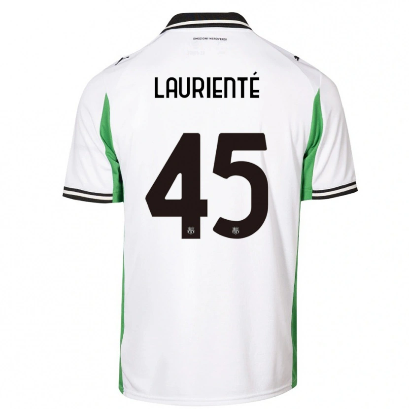 Danxen Herren Armand Laurienté #45 Weiß Grün Schwarz Auswärtstrikot Trikot 2025/26 T-Shirt