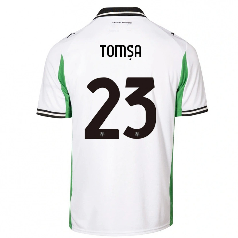 Danxen Herren Troy Tomșa #23 Weiß Grün Schwarz Auswärtstrikot Trikot 2025/26 T-Shirt