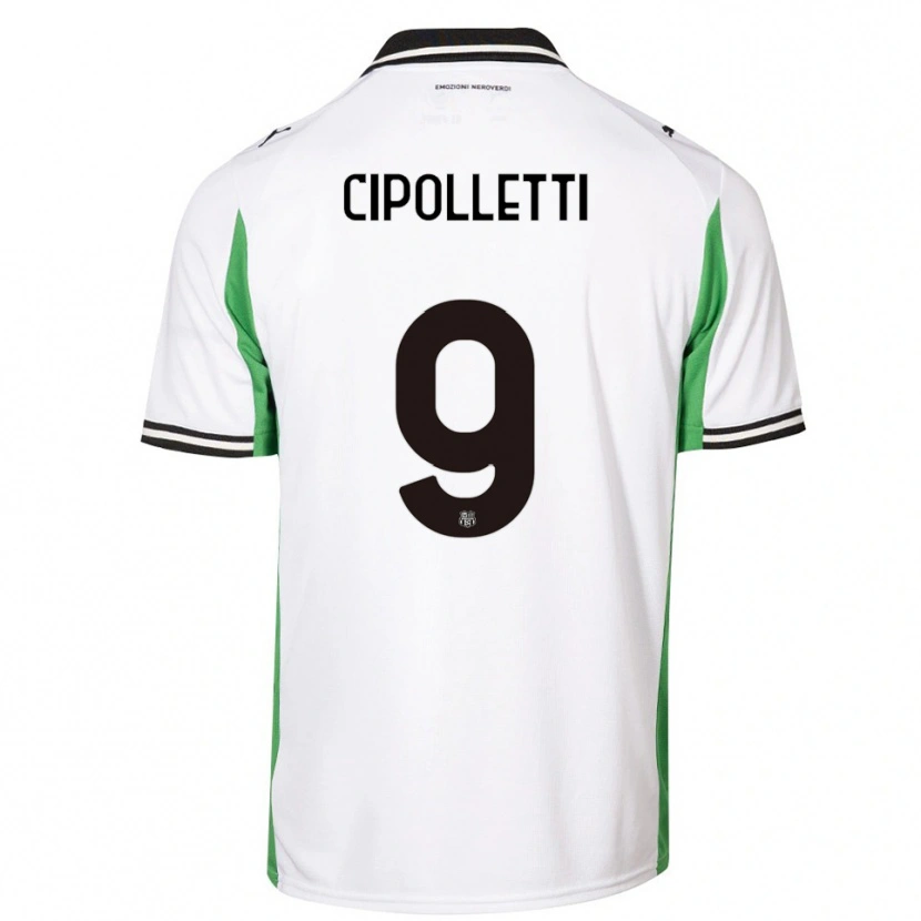 Danxen Herren Matteo Cipolletti #9 Weiß Grün Schwarz Auswärtstrikot Trikot 2025/26 T-Shirt