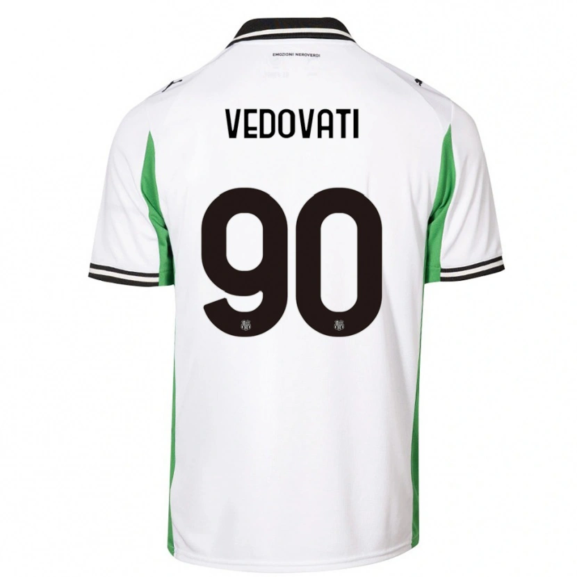 Danxen Herren Gabriele Vedovati #90 Weiß Grün Schwarz Auswärtstrikot Trikot 2025/26 T-Shirt