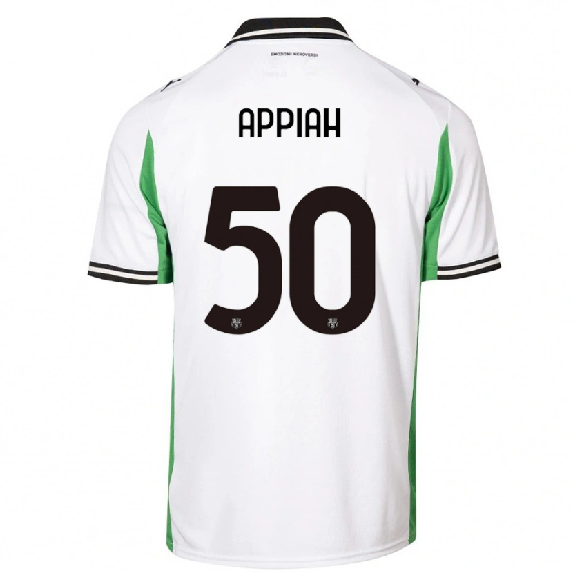 Danxen Herren Lorenzo Appiah #50 Weiß Grün Schwarz Auswärtstrikot Trikot 2025/26 T-Shirt