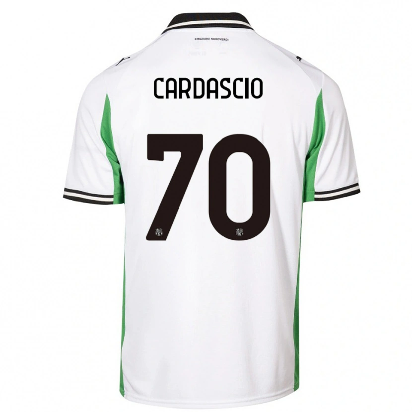 Danxen Herren Alessandro Cardascio #70 Weiß Grün Schwarz Auswärtstrikot Trikot 2025/26 T-Shirt