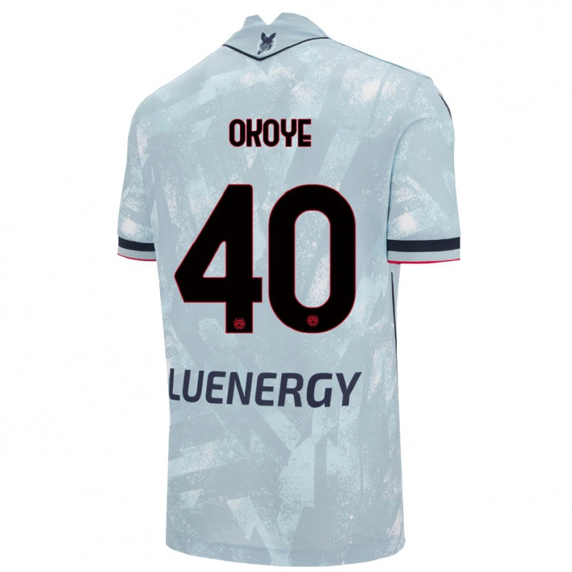 Danxen Herren Maduka Okoye #40 Hellblau Schwarz Auswärtstrikot Trikot 2025/26 T-Shirt