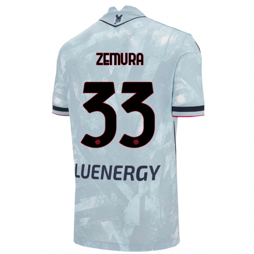 Danxen Herren Jordan Zemura #33 Hellblau Schwarz Auswärtstrikot Trikot 2025/26 T-Shirt