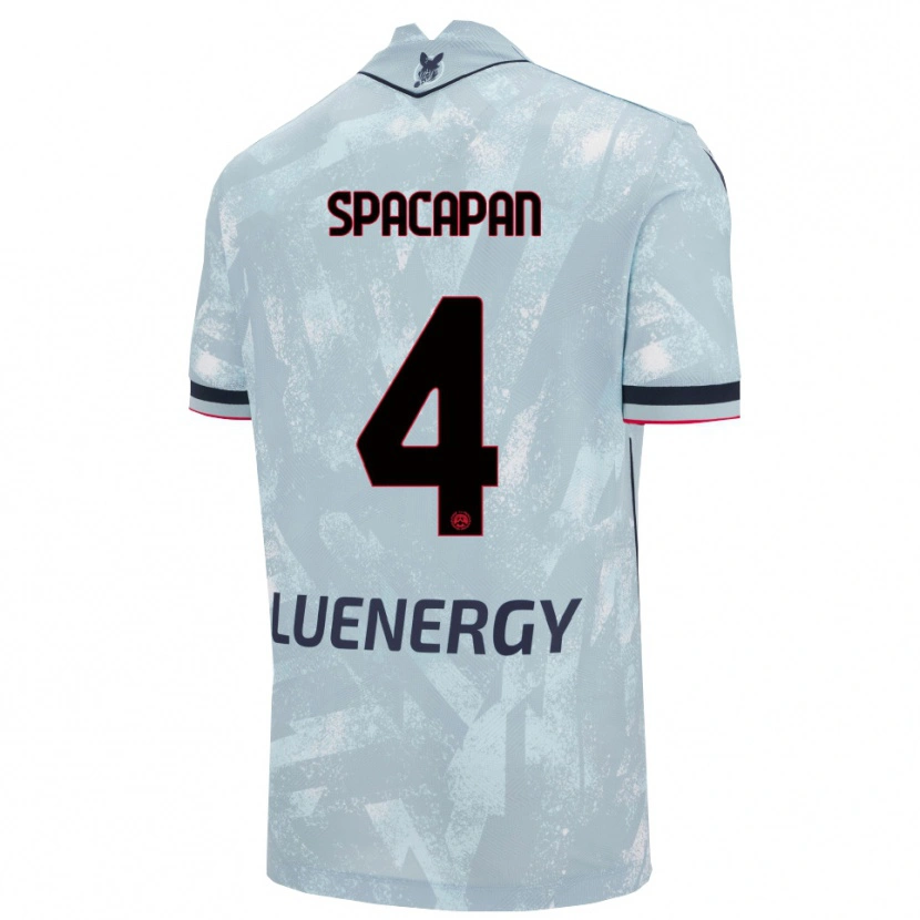 Danxen Herren Luka Spacapan #4 Hellblau Schwarz Auswärtstrikot Trikot 2025/26 T-Shirt