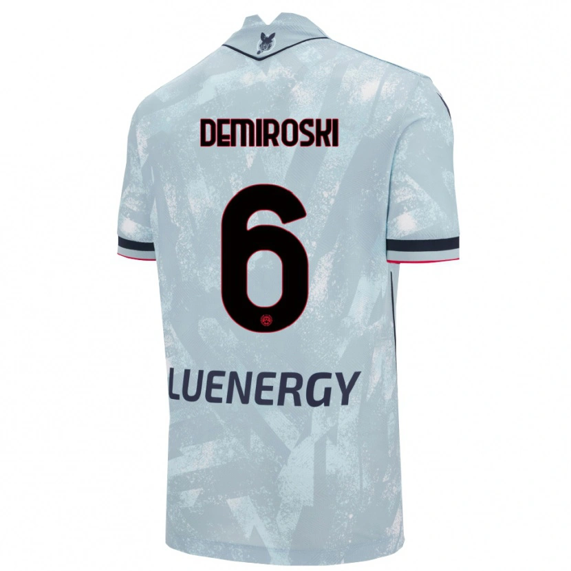 Danxen Herren Shenol Demiroski #6 Hellblau Schwarz Auswärtstrikot Trikot 2025/26 T-Shirt
