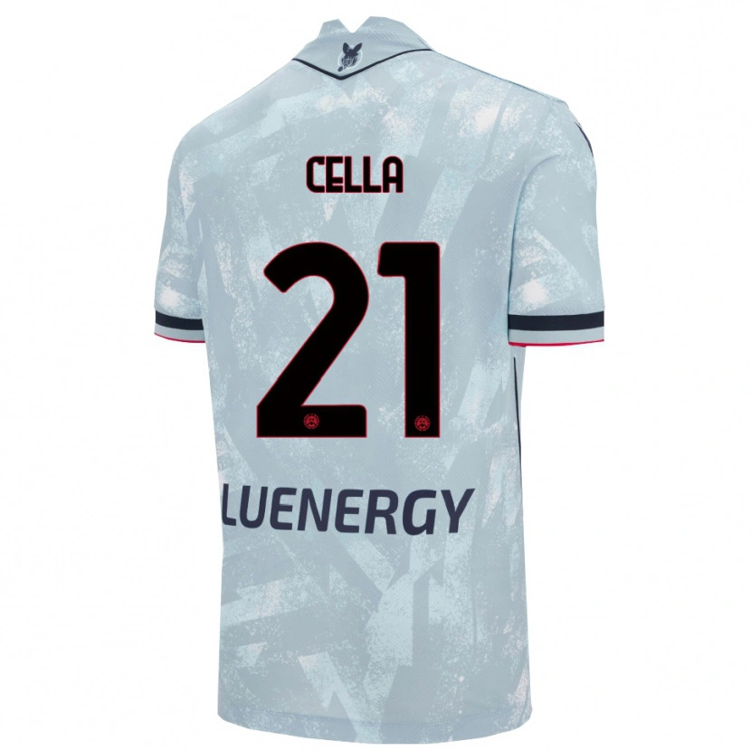 Danxen Herren Leonardo Cella #21 Hellblau Schwarz Auswärtstrikot Trikot 2025/26 T-Shirt