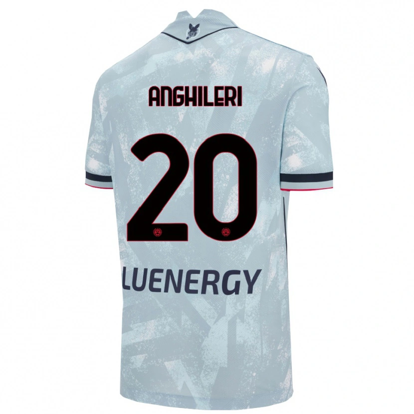 Danxen Herren Giulio Anghileri #20 Hellblau Schwarz Auswärtstrikot Trikot 2025/26 T-Shirt