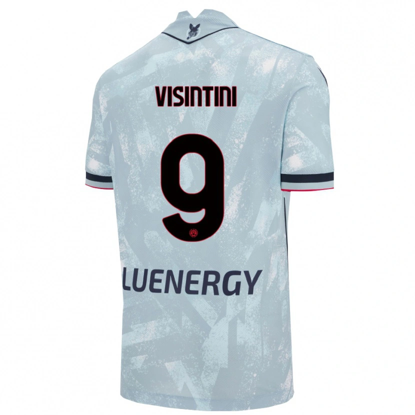 Danxen Herren Patrick Visintini #9 Hellblau Schwarz Auswärtstrikot Trikot 2025/26 T-Shirt