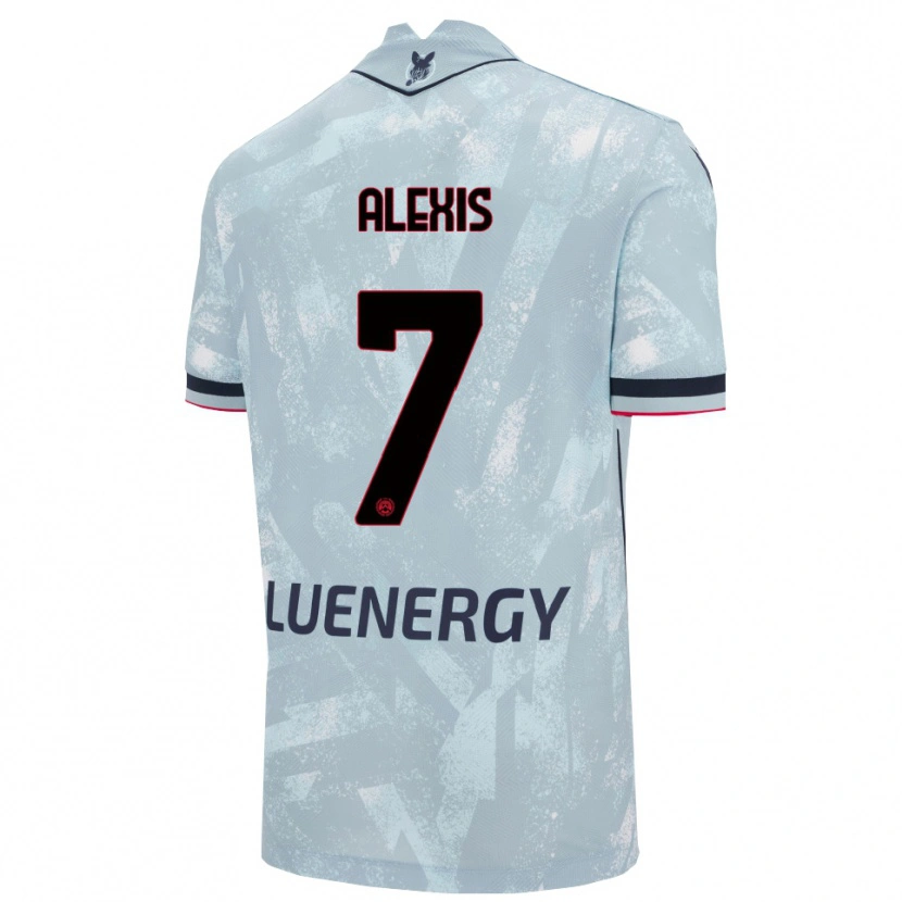 Danxen Herren Alexis Sánchez #7 Hellblau Schwarz Auswärtstrikot Trikot 2025/26 T-Shirt