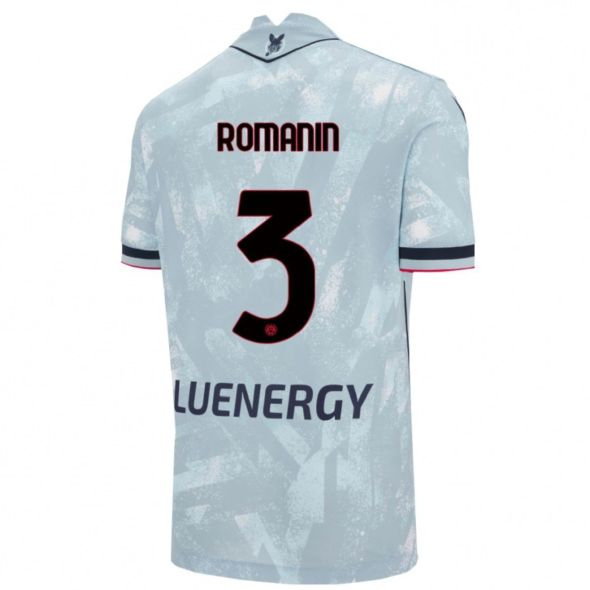 Danxen Herren Mattia Romanin #3 Hellblau Schwarz Auswärtstrikot Trikot 2025/26 T-Shirt