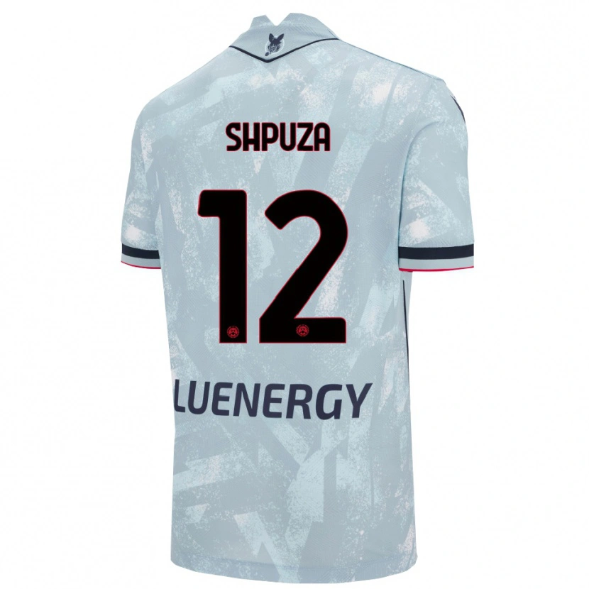 Danxen Herren Kleo Shpuza #12 Hellblau Schwarz Auswärtstrikot Trikot 2025/26 T-Shirt