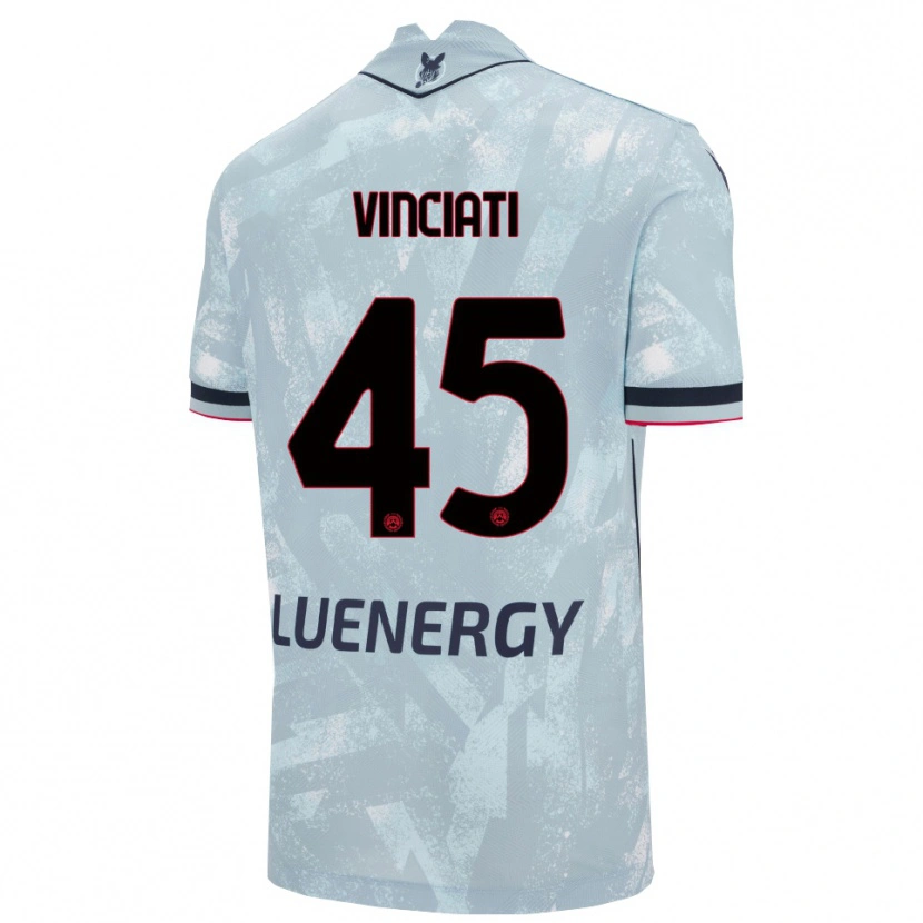 Danxen Herren Giulio Vinciati #45 Hellblau Schwarz Auswärtstrikot Trikot 2025/26 T-Shirt