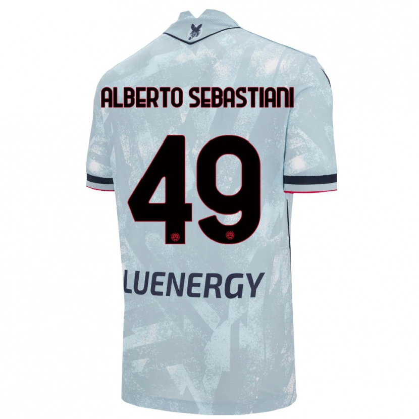 Danxen Herren José Alberto Sebastiani #49 Hellblau Schwarz Auswärtstrikot Trikot 2025/26 T-Shirt