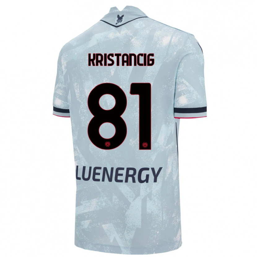 Danxen Herren Luca Kristancig #81 Hellblau Schwarz Auswärtstrikot Trikot 2025/26 T-Shirt