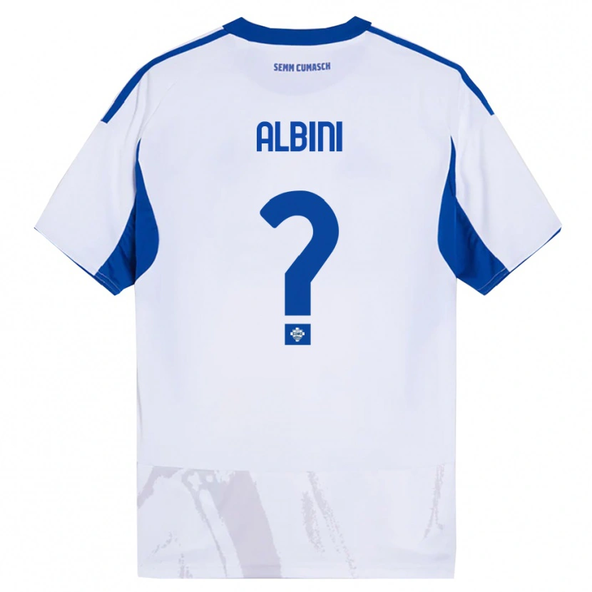 Danxen Herren Matteo Albini #0 Weiß Blau Auswärtstrikot Trikot 2025/26 T-Shirt