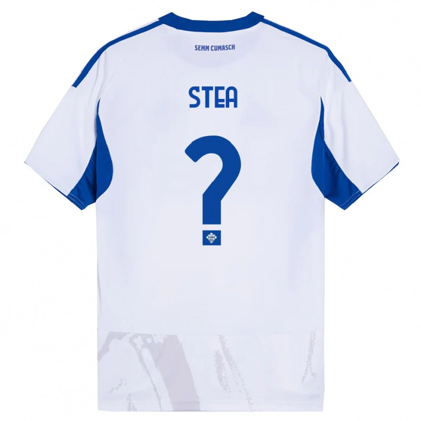 Danxen Herren Guglielmo Stea #0 Weiß Blau Auswärtstrikot Trikot 2025/26 T-Shirt