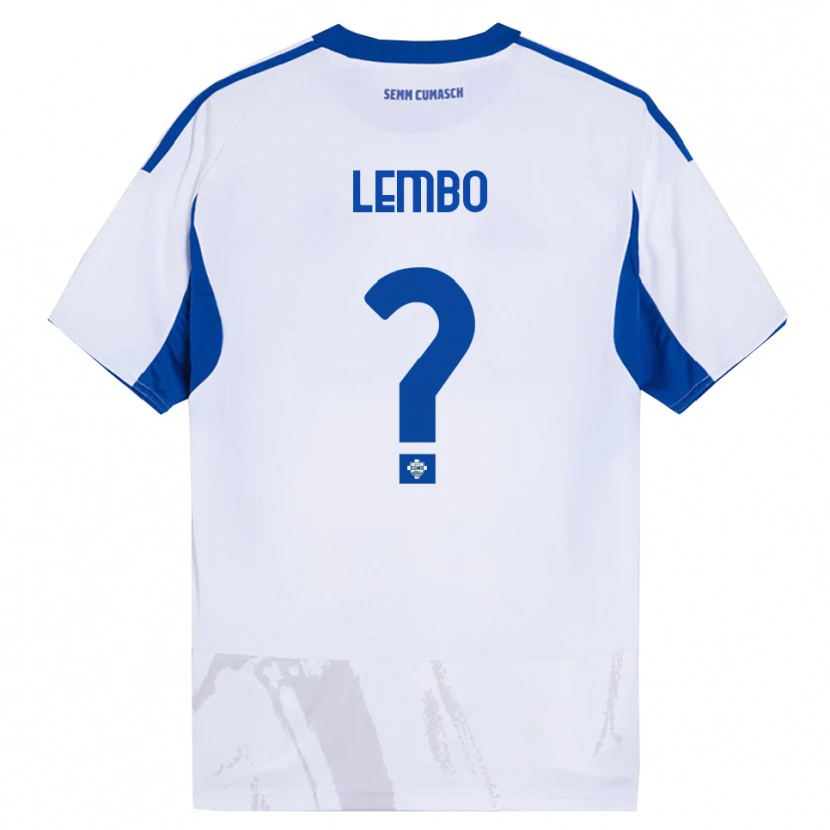 Danxen Herren Francesco Lembo #0 Weiß Blau Auswärtstrikot Trikot 2025/26 T-Shirt