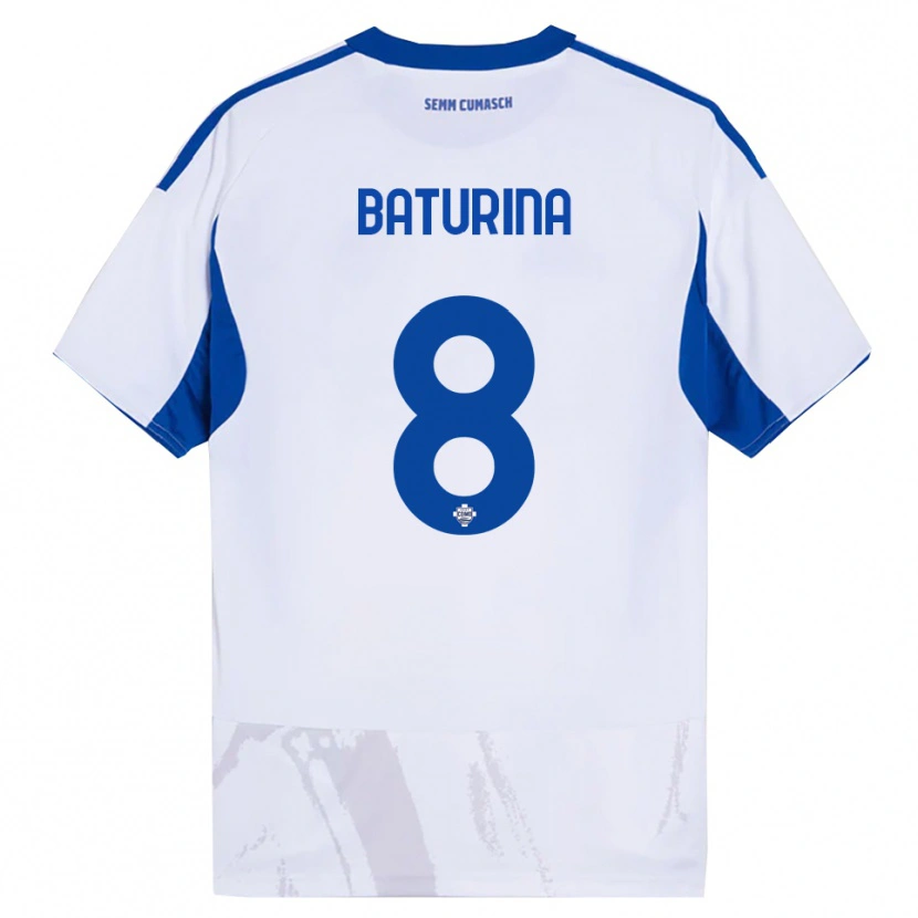 Danxen Herren Martin Baturina #8 Weiß Blau Auswärtstrikot Trikot 2025/26 T-Shirt