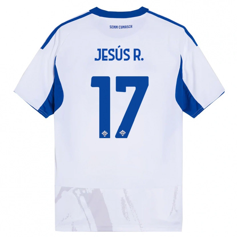 Danxen Herren Jesús Rodríguez #17 Weiß Blau Auswärtstrikot Trikot 2025/26 T-Shirt