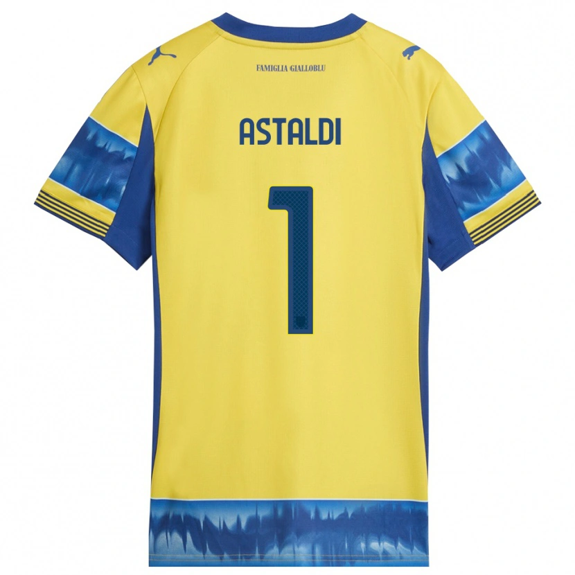 Danxen Herren Gianluca Astaldi #1 Gelb Blau Auswärtstrikot Trikot 2025/26 T-Shirt