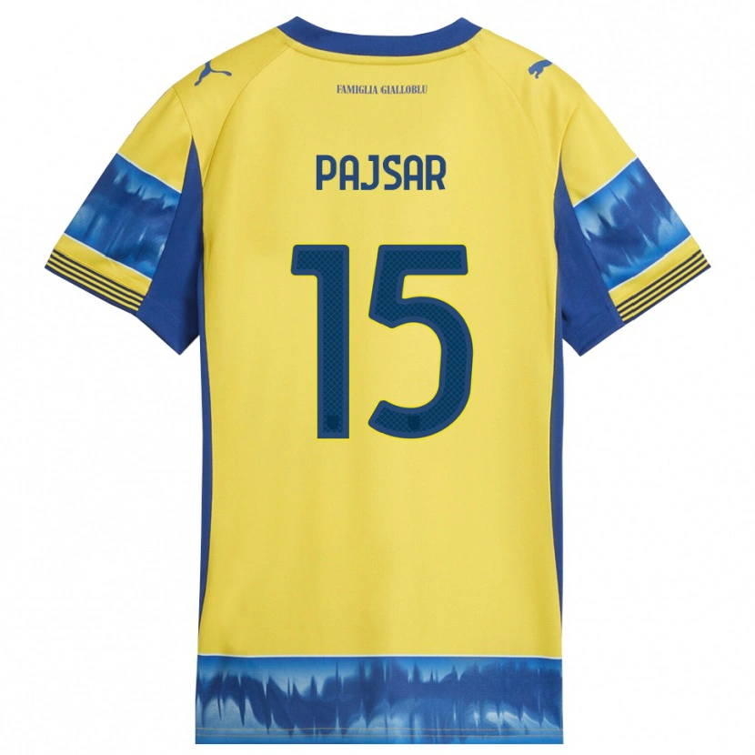 Danxen Herren Karlo Pajsar #15 Gelb Blau Auswärtstrikot Trikot 2025/26 T-Shirt